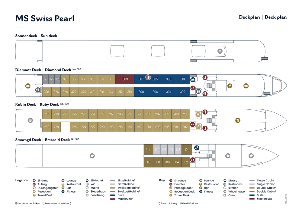 MS SWISS PEARL Deckplan