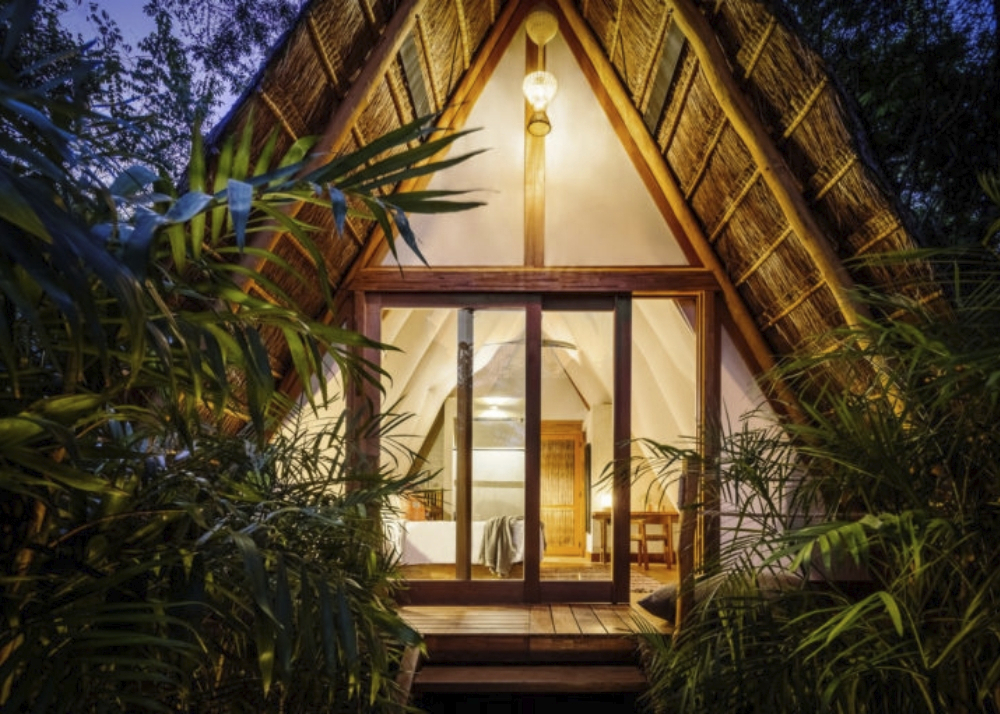 Bungalow Hotel Our Habitas Bacalar außen